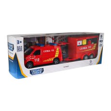 Игровой набор Volkswagen Служба 112 с прицепом, TechnoDrive