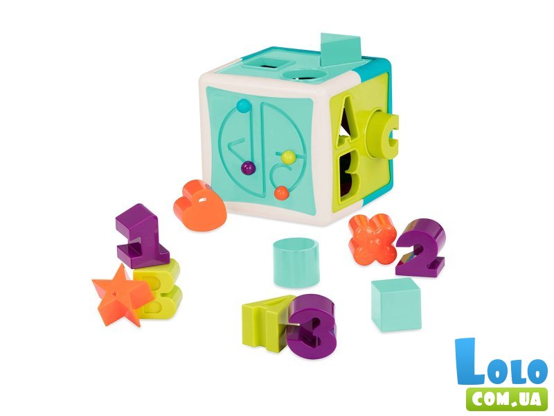 Развивающая игрушка-сортер Умный Куб, Battat Lite