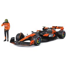 Машина металлическая с фигуркой McLaren MCL38, Bburago (в ассортименте)