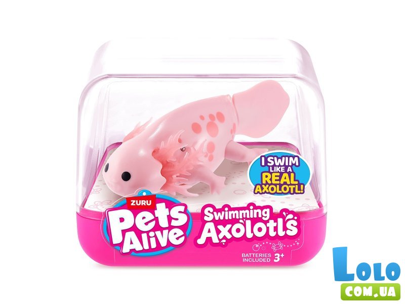 Интерактивная игрушка Аксолотль, Pets & Robo Alive (розовый)
