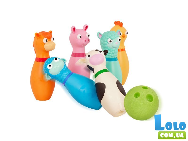 Игровой набор для боулинга Веселая ферма, Battat Lite