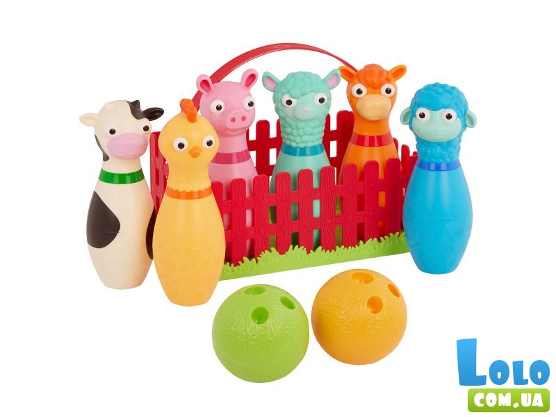 Игровой набор для боулинга Веселая ферма, Battat Lite
