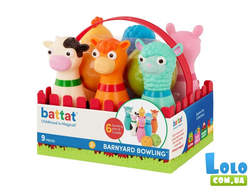 Игровой набор для боулинга Веселая ферма, Battat Lite