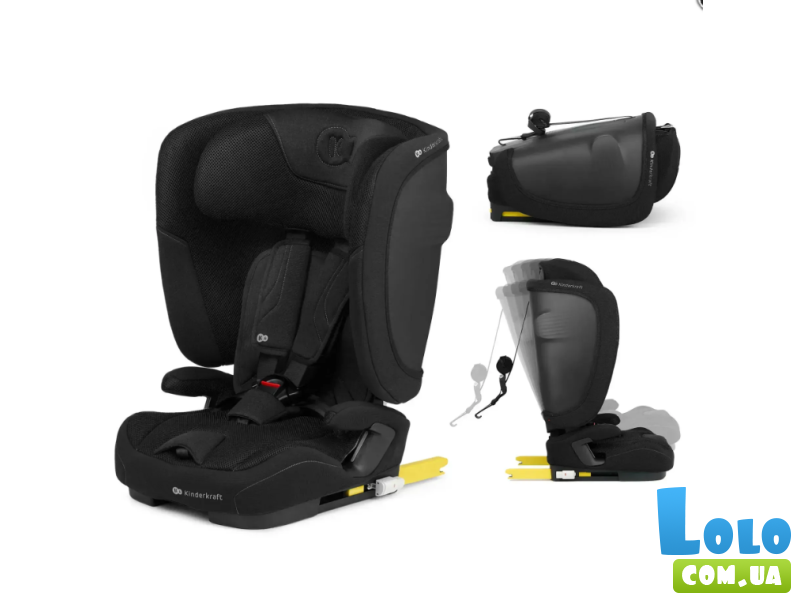 Автокресло Fix2Go i-Size, Kinderkraft (black)