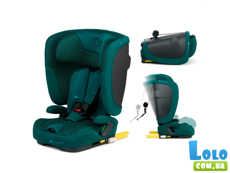 Автокресло Fix2Go i-Size, Kinderkraft (green)