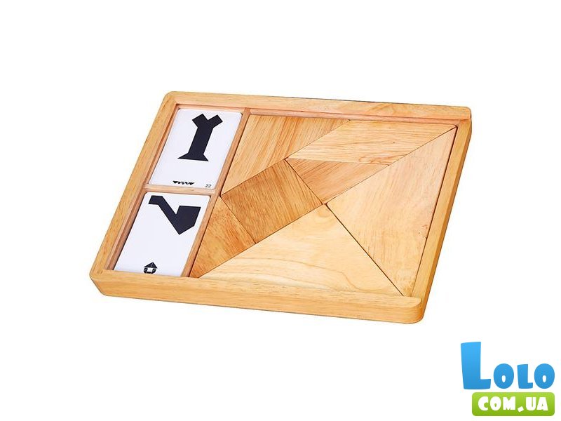 Игра-головоломка Деревянный танграм, Viga Toys