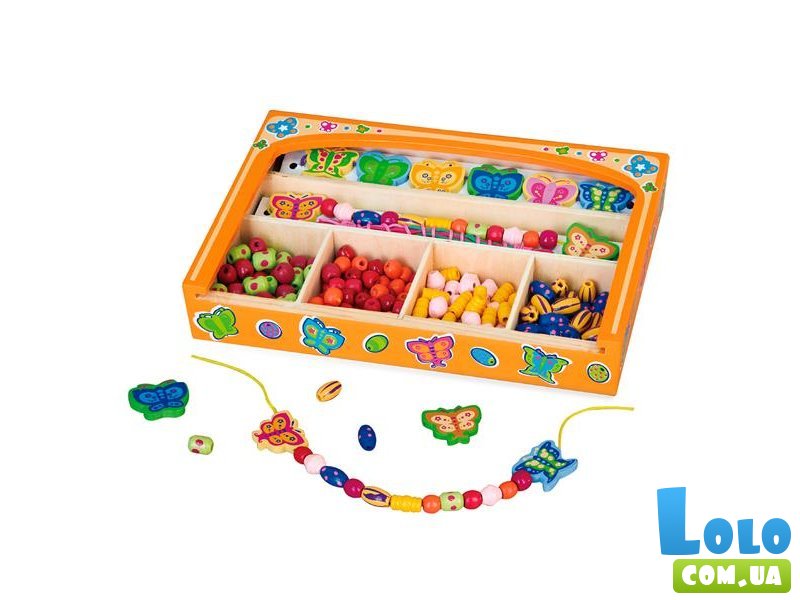 Набор для создания украшений Ожерелье из бабочек, Viga Toys