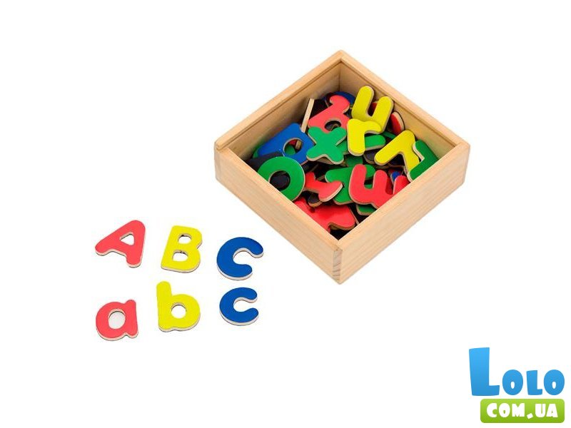 Обучающий набор Магнитный английский алфавит, Viga Toys