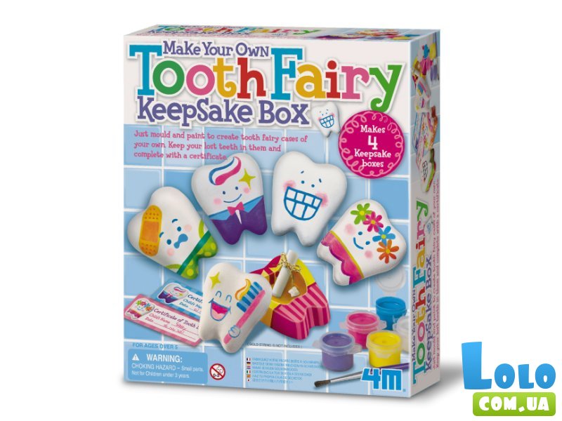 Набор для творчества Шкатулка зубной феи, 4M