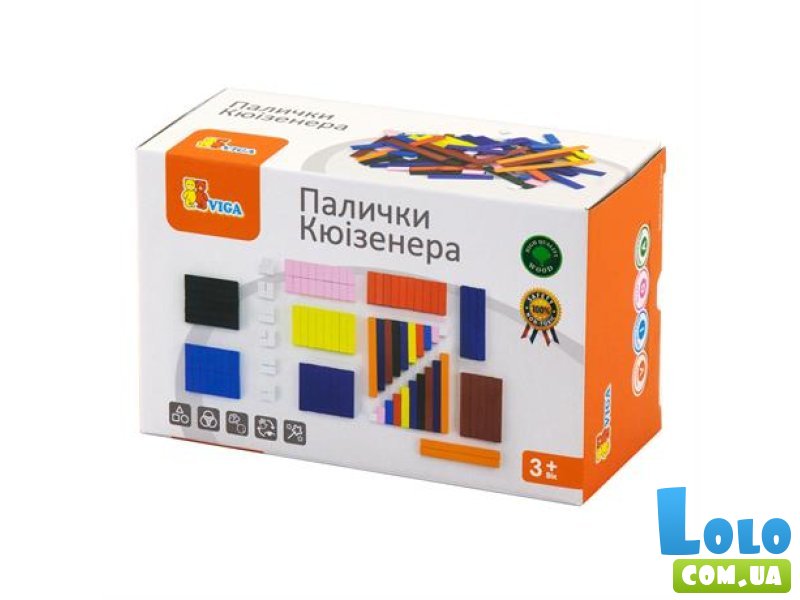 Набор для обучения Палочки Кюизенера, Viga Toys