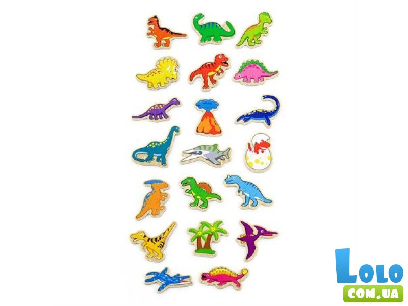 Набор магнитов Динозавры, Viga Toys