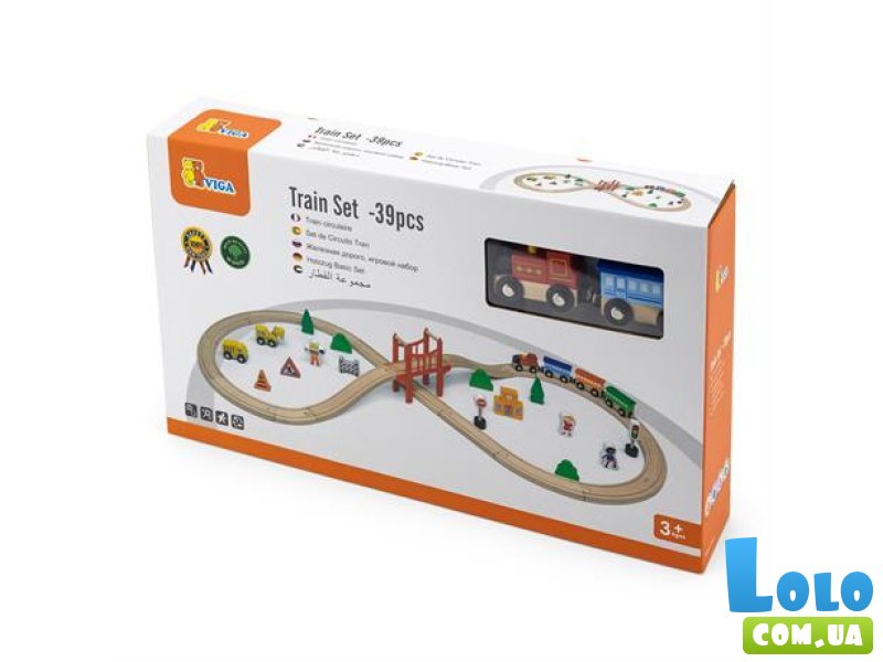 Деревянная железная дорога, Viga Toys