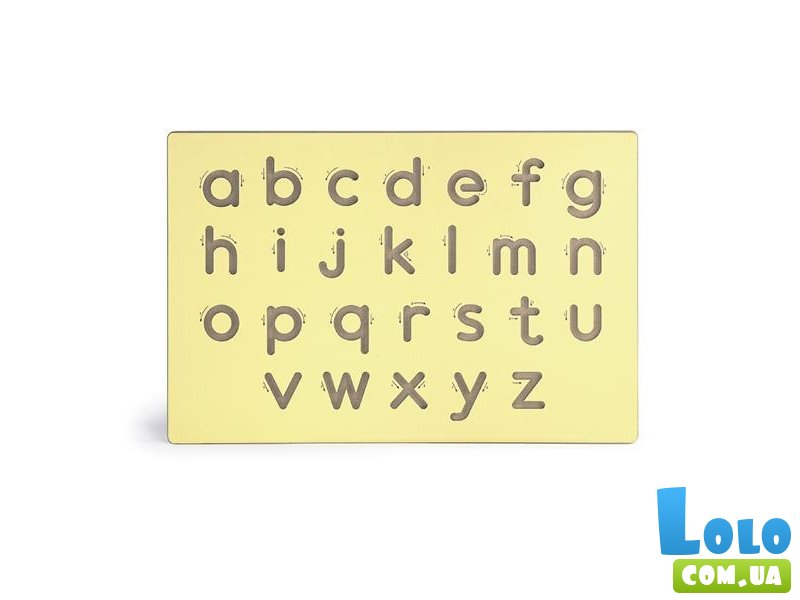 Деревянная доска Написание строчных букв, Viga Toys