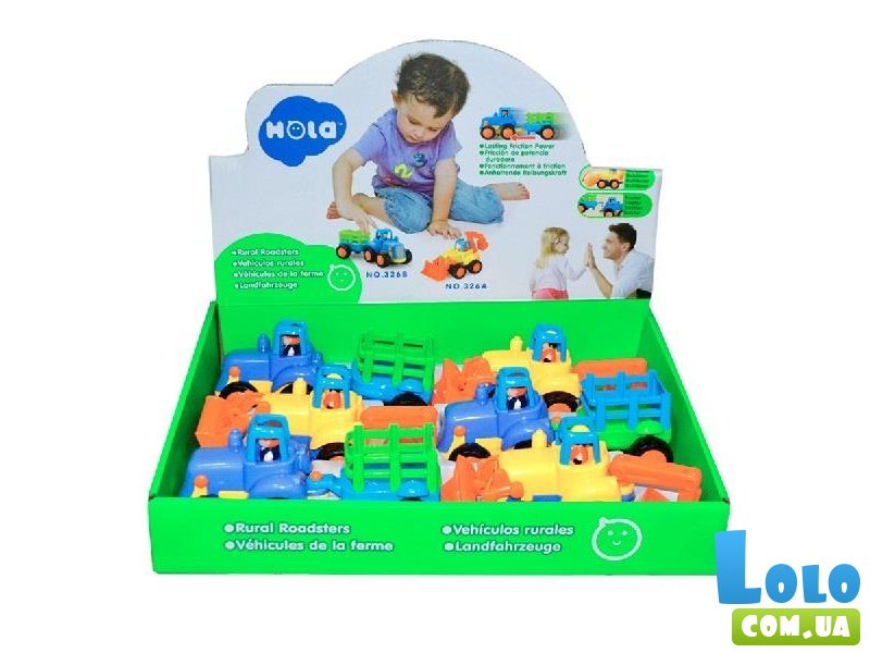 Набор машин Бульдозер и трактор, Hola Toys
