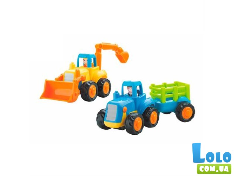 Набор машин Бульдозер и трактор, Hola Toys