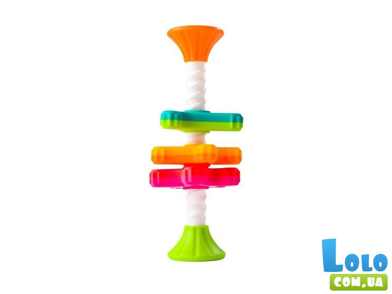 Пирамидка-спиннер MiniSpinny тактильная, Fat Brain Toys