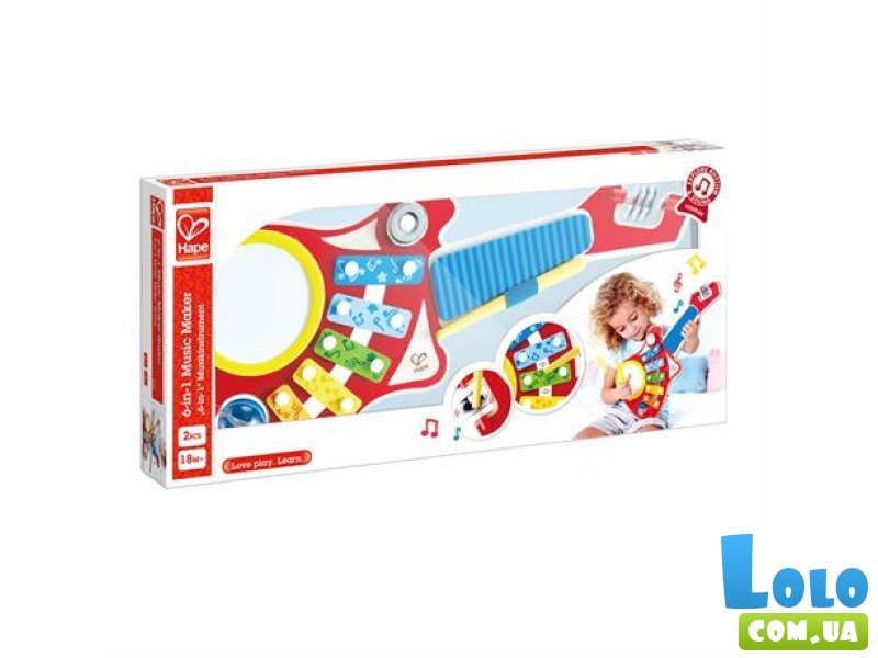 Детская гитара 6 в 1 Миниоркестр, Hape