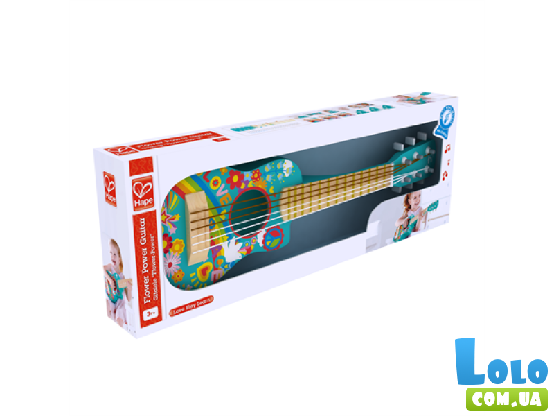 Детская гитара Энергия цветов, Hape