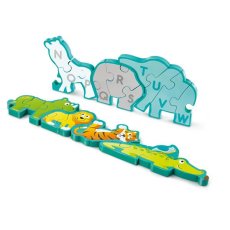 Деревянный пазл-алфавит Парад зверей, Hape, 26 эл.