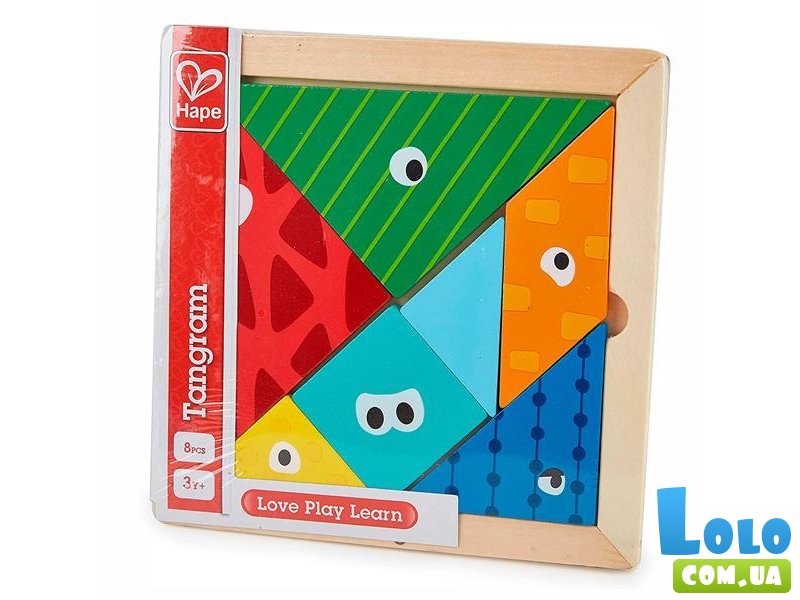 Деревянная игрушка-головоломка Танграм, Hape