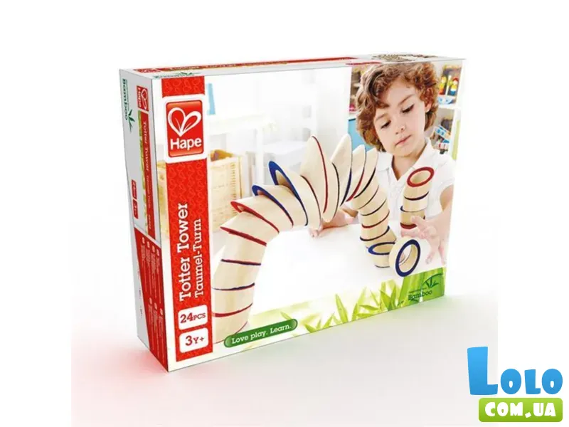 Головоломка из бамбука Totter Tower Башня, Hape