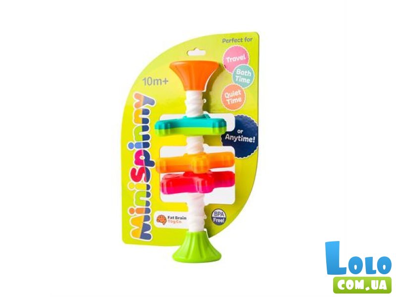 Пирамидка-спинер MiniSpinny тактильная, Fat Brain Toys