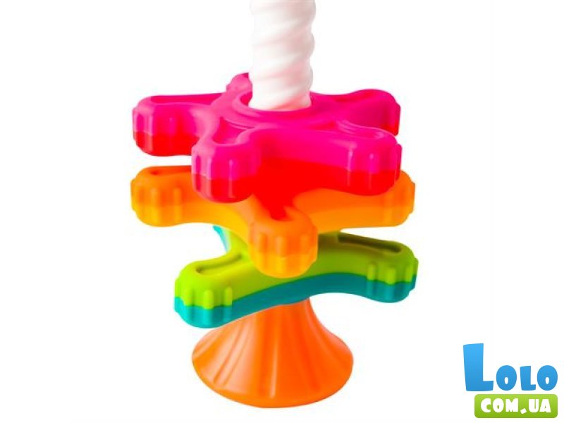 Пирамидка-спинер MiniSpinny тактильная, Fat Brain Toys