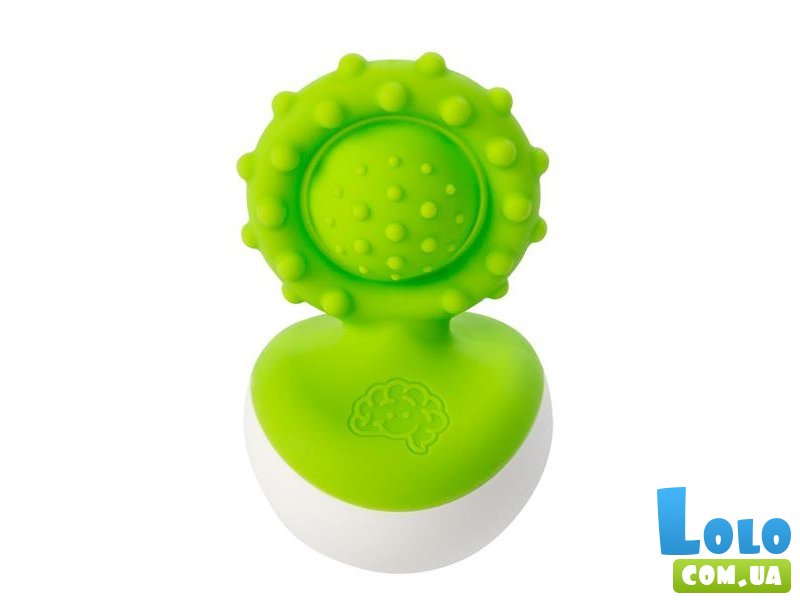Прорезыватель-неваляшка Dimpl wobl, Fat Brain Toys (зеленый)