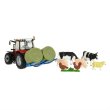 Трактор Massey Ferguson 5612 с вилами и фигурками, Britains