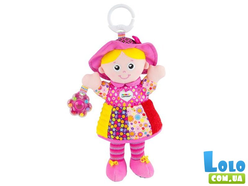 Мягкая игрушка-подвеска Кукла Эмили с погремушкой, Lamaze