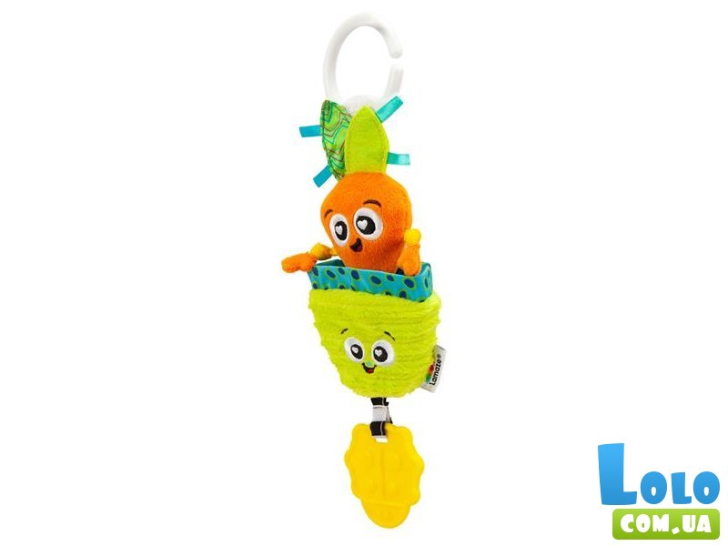 Мягкая игрушка-подвеска Морковка с прорезывателем, Lamaze