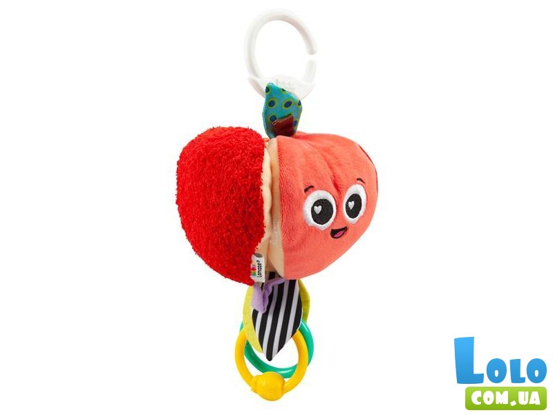 Мягкая игрушка-подвеска Яблочко с прорезывателем, Lamaze