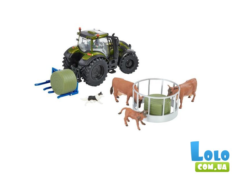Трактор Valtra с аксессуарами и фигурками, Britains