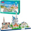 3D пазл City Line Бавария, CubicFun, 178 эл.