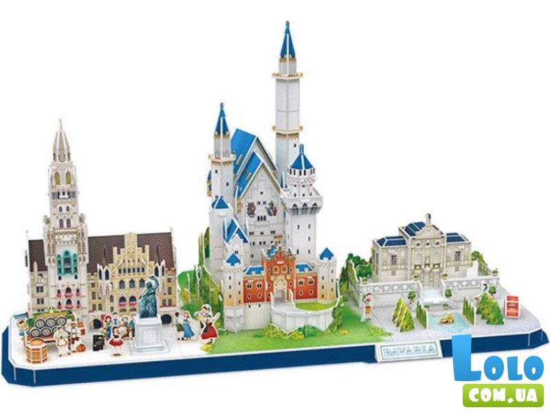 3D пазл City Line Бавария, CubicFun, 178 эл.