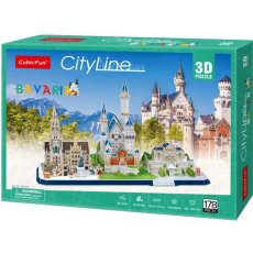 3D пазл City Line Бавария, CubicFun, 178 эл.
