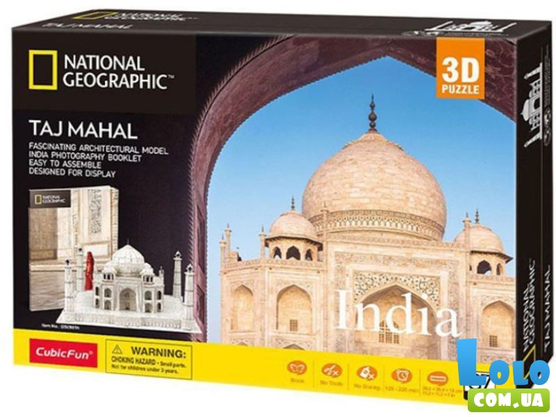 3D пазл National Geographic Тадж-Махал, CubicFun, 87 эл.