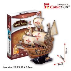 3D пазл Корабль Санта-Мария, CubicFun, 113 эл.