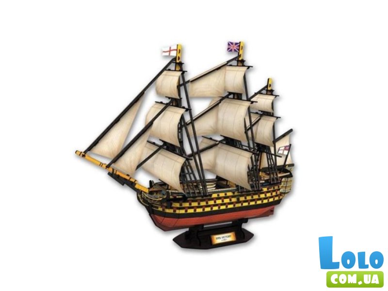 3D пазл Корабль HMS Victory, CubicFun, 189 эл.