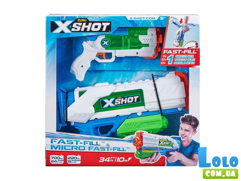 Набор водных бластеров Fast Fill, X-Shot