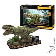 3D пазл National Geographic Dino Тиранозавр Рекс, CubicFun, 52  эл.