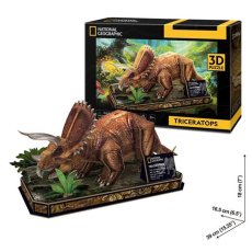 3D пазл National Geographic Dino Трицератопс, CubicFun, 44 эл.