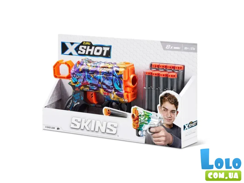 Скорострельный бластер X-Shot Skins Menace Scream, Zuru
