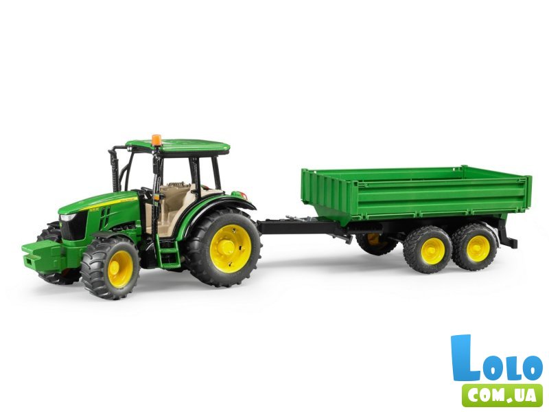 Трактор John Deere с прицепом, Bruder