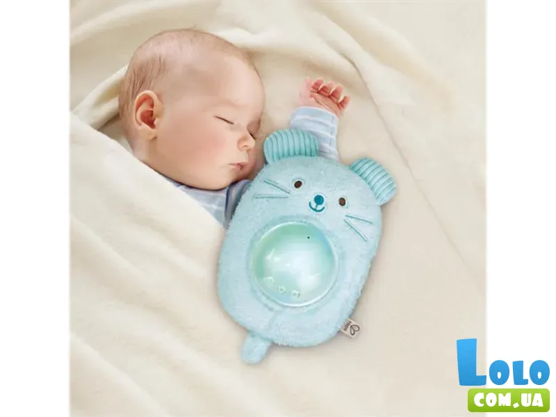 Музыкальная игрушка-ночник Мышонок, Hape (голубой)