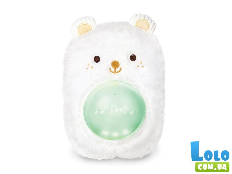 Музыкальная игрушка-ночник Мишка, Hape (белый)