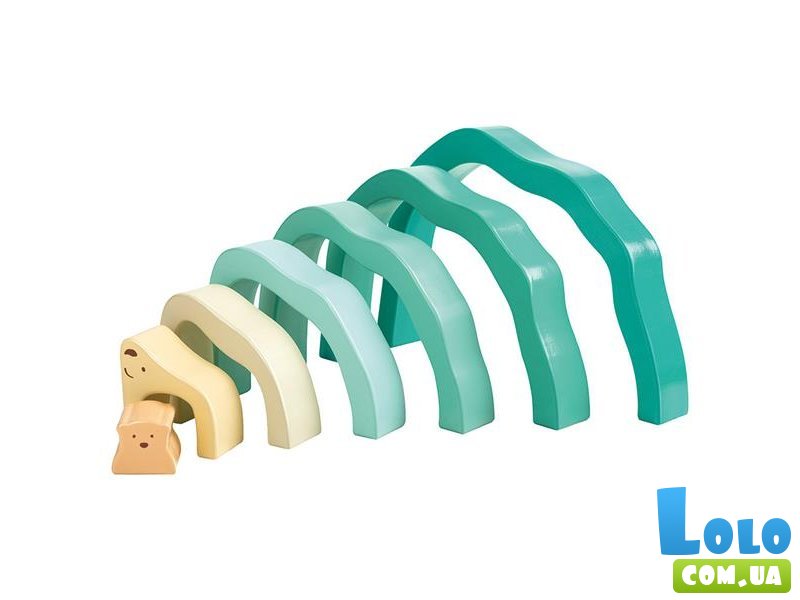 Деревянная пирамидка Мишка, Hape