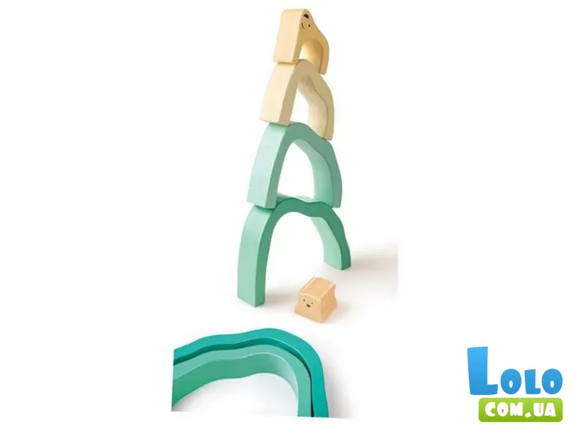 Деревянная пирамидка Мишка, Hape