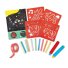 Набор для рисования Трафареты с мелом, Hape