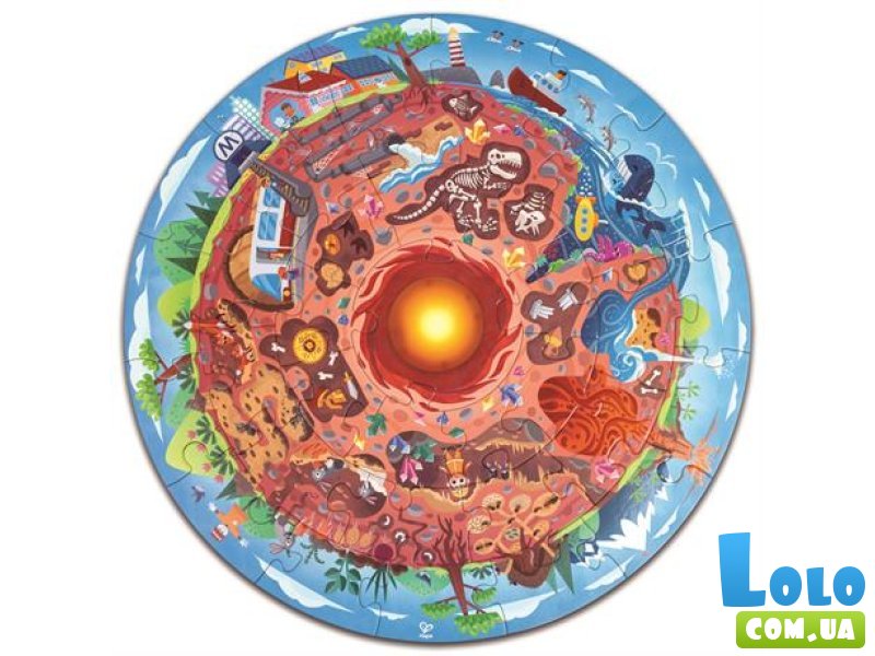 Пазл круглый Подземный мир, Hape, 36 эл.